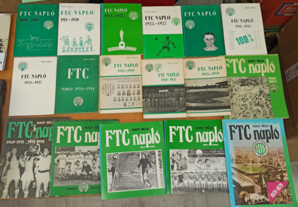 FTC napl 1899-1979-ig ( 17 ktet, teljes )