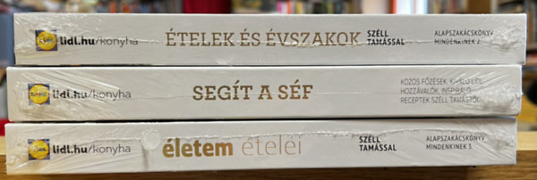 Lidl Konyha 3 db: �telek �s �vszakok + Seg�t a s�f + �letem �telei