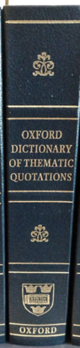 Oxford Dictionary of Thematic Quotations