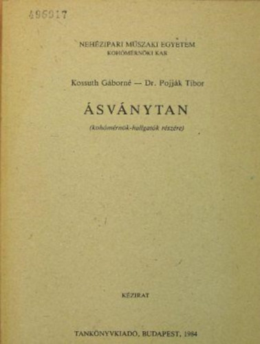 Kossuth Gborn- dr. Pojjk Tibor - svnytan