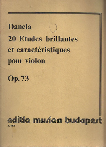 20 etudes brillantes et caractristiques pour violon