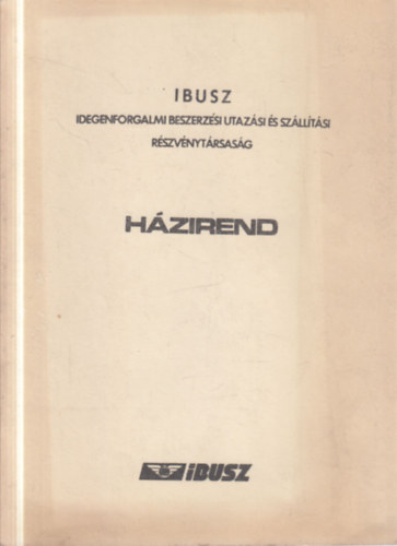 Ibusz házirend