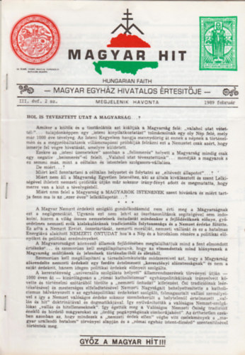 Csiszr Lszl - Magyar hit 1989. Februr