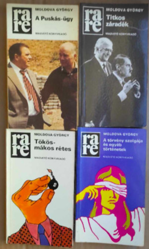 4 db Moldova Gy�rgy k�nyv: - Titkos z�rad�k - A Pusk�s-�gy - T�k�s-m�kos r�tes - A t�rv�ny szolg�ja �s egy�b t�rt�netek