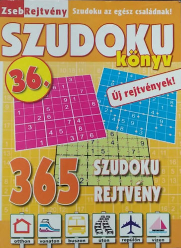 Szudoku k�nyv 36. - 365 szudoku rejtv�ny