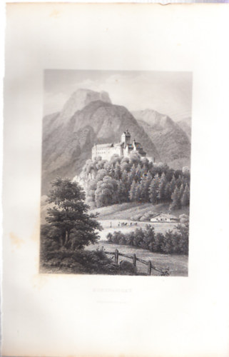 Hohenaschau (18�28cm lapm�ret� eredeti ac�lmetszet) N�metorsz�g (1860-as �vek)