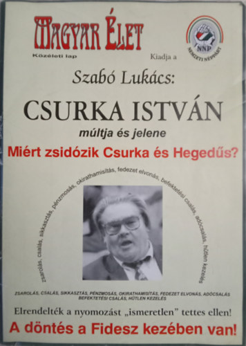 Csurka Istvn mltja s jelene
