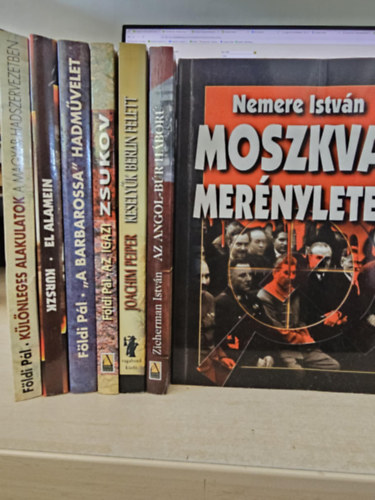 7db trtnelmi ktet, KNYVMENT AJNLAT: Klnleges alakulatok a magyar hadszervezetben+ El Alamein - Kurszk+ A barbarossa hadmvelet+ Az igazi Zsukov+ Keselyk Berlin felett+ Moszkvai mernyletek+ Az angol-br hbor