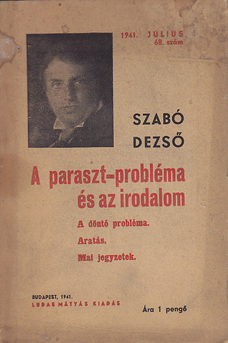 Szab Dezs - A paraszt-problma s az irodalom