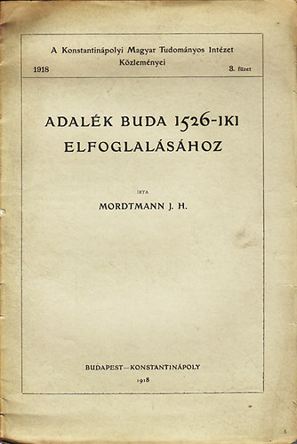 Adalk Buda 1526-iki elfoglalshoz