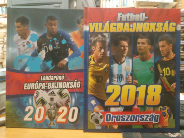 2 db Futball-Vil�gbajnoks�g 2018 Oroszorsz�g + Labdar�g�-Eur�pa-bajnoks�g 2020