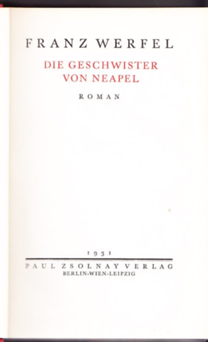 Die Geschwister von Neapel