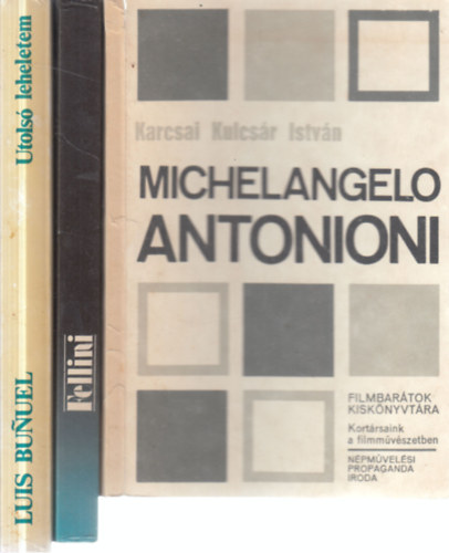 3 db. filmm�v�szet (Michelangelo Antonioni + Mesters�gem, a film + Utols� leheletem)