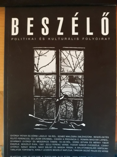 Besz�l� - Politikai �s kultur�lis foly�irat 2000. szept.-okt.
