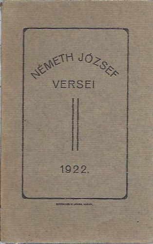 Nmeth Jzsef - Nmeth Jzsef versei (Dediklt!)