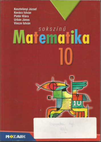 Soksz�n�  matematika tank�nyv 10.