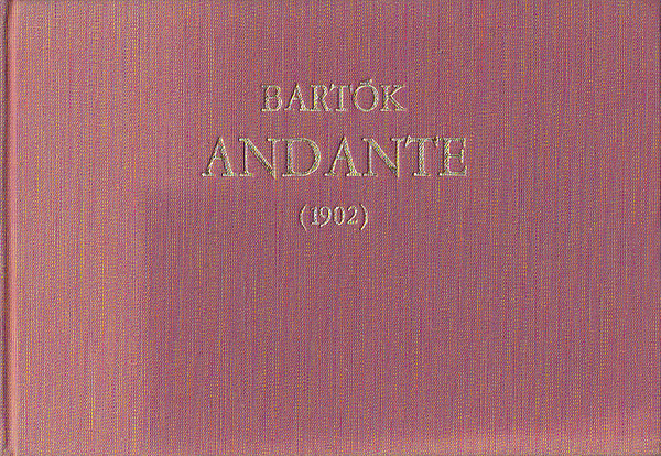 Andante hegedre s zongorra (1902)- Dille-jegyzk 70. (faksimile kiads)