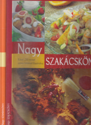 2 db. gasztronómiai album (Nagy szakácskönyv + Nagy süteménykönyv)