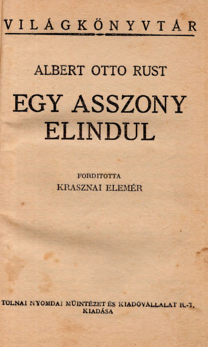 Egy asszony elindul