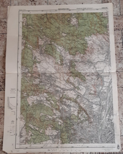 Budapest �Ny. 4962 Ny. 1:75.000