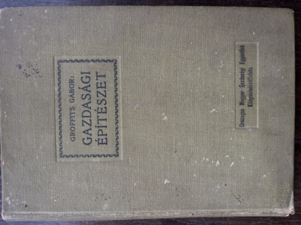 Gazdas�gi �p�t�szet - els� kiad�s