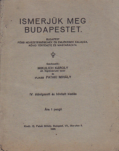 Ismerj�k meg Budapestet.