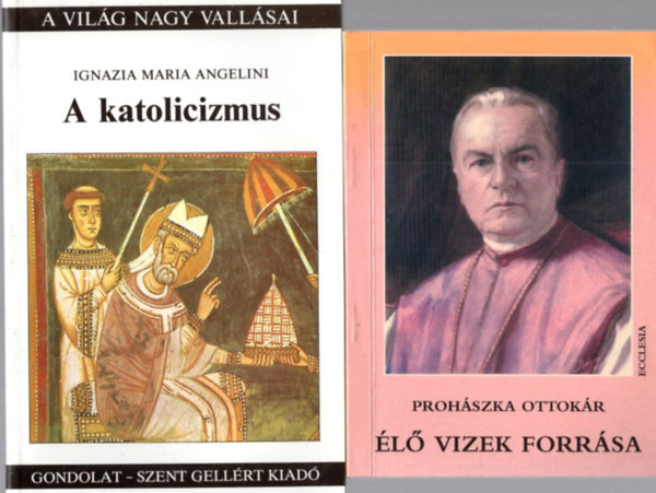 3 db katolikus knyv: l vizek forrsa + A katolicizmus + A szent lng - Assisi Szent Klra lete