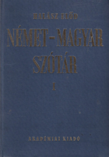 N�met-magyar sz�t�r I-II.