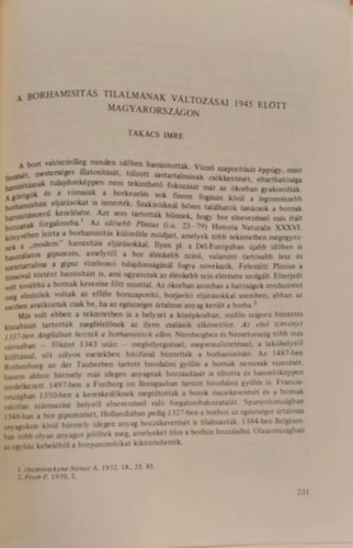 A boramists tilalmnak vltozsai 1945 eltt Magyarorszgon - Klnlenyomat