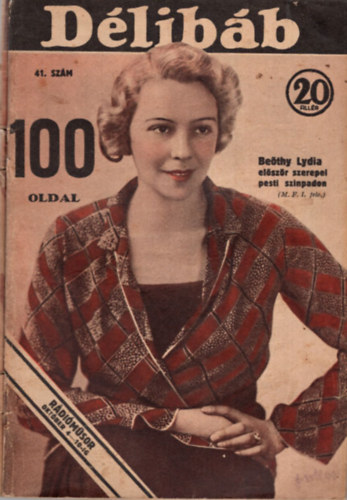 Dlibb - Sznhzi hetilap - 1936 szeptember 26.  40. szm, s 1936 oktber 3. 41. szm ( egytt )