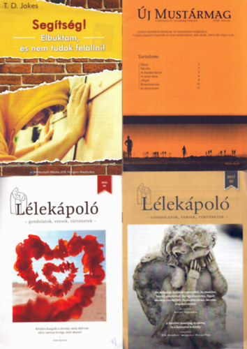 Lieuwe Boonstra - 5 db vallási kiadvány: Lélekápoló 2017/02 + Segítség! Elbuktam, és nem tudok felállni! + Új mustármag 2008 február + Lélekápoló 2021/01 + Egy csodálatos feladat