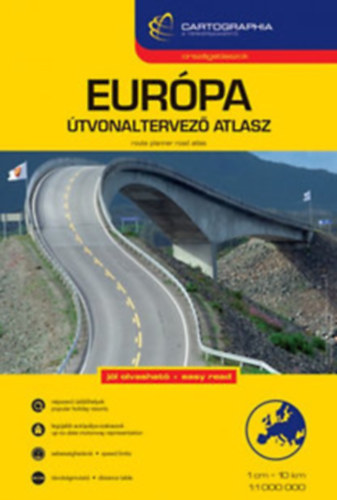 Eurpa tvonaltervez atlasz - 1:1000000