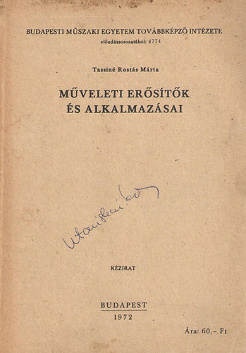 M�veleti er�s�t�k �s alkalmaz�sai