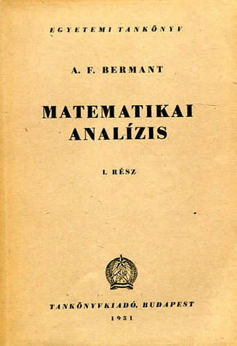 Matematikai analzis I.
