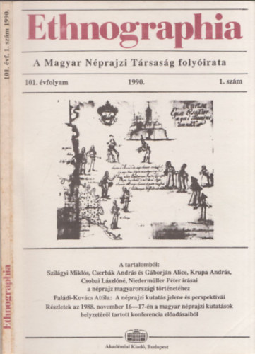 Ethnographia - a Magyar Nprajzi Trsasg folyirata 1990. 1. szm (101. vf.)