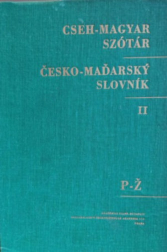 �esko-ma�arsk� slovn�k I-II. (Cseh-magyar sz�t�r)