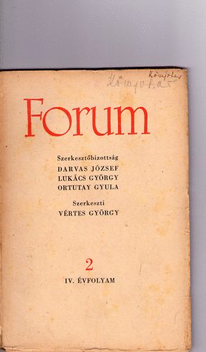 Forum (folyirat) 1949 februr