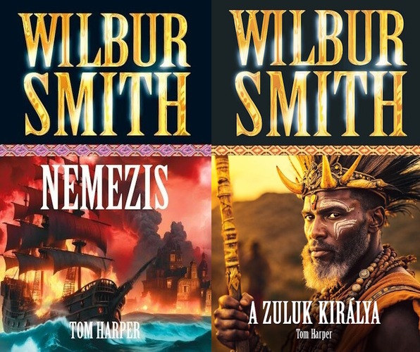 Tom Harper Wilbur Smith - 2 db Wilbur Smith reg�ny a Courtney sorozatb�l: Nemezis + A Zuluk kir�lya (a Courtney sorozat 8. �s 9. r�sze)