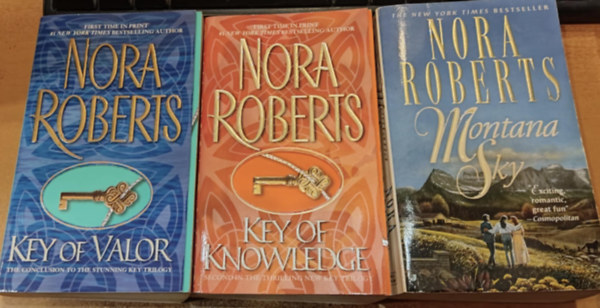 Nora Roberts - 3 db Nora Roberts: Key of Valor + Key of Knowledge + Montana Sky