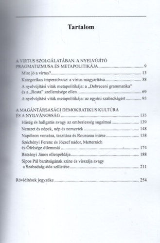 Kazinczy Ferenc tja a nyelvjtstl a politikai megjulsig II.