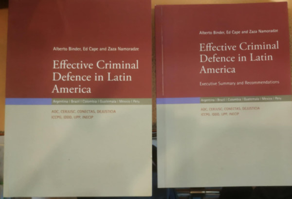 Effective Criminal Defence in Latin America + kiegszt fzet: Executive Summary and Recommendations