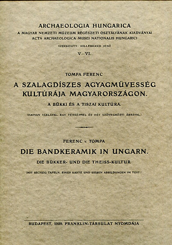 A szalagdszes agyagmvessg kultrja Magyarorszgon