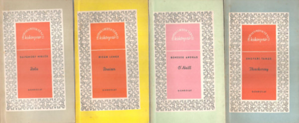 4 db Irodalomt�rt�neti kisk�nyvt�r ( Thackeray, O'Neill, Dreiser, Zola )