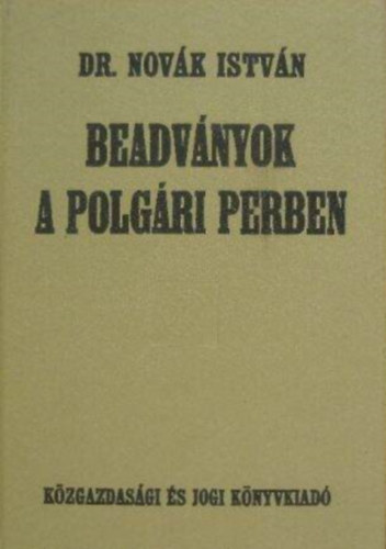 Beadvnyok a polgri perben