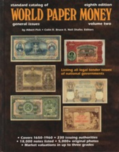 STANDARD CATALOG OF WORLD PAPER MONEY VOLUME TWO EIGHTH EDITION
