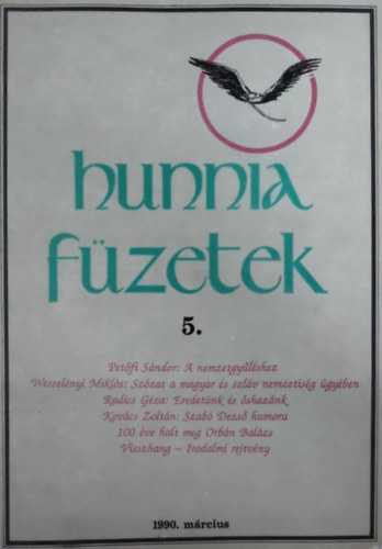 Hunnia Fzetek 5. 1990. mrcius