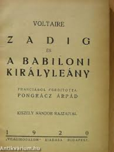 zadig s a babiloni kirlyleny