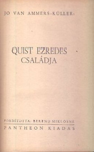 Quist ezredes csaldja