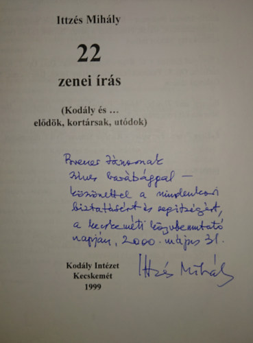22 zenei �r�s (dedik�lt)