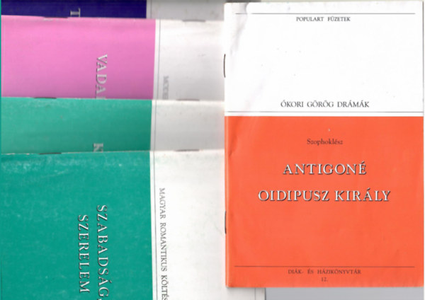 Populart fzetek 5 db:Babel: Odesszai trtnetek + Illys Gyula:Vadak etetse + Lermontov:Korunk hse + Szabadsg, szerelem + Szophoklsz:Antigon/ Oidipusz kirly